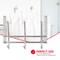 Home Basics Chrome Plated Over the Door 3 DoubleHook Hanging Rack DH00463 - alternate 3